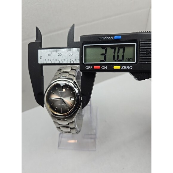 Fossil Arkitekt FS2903 Mens Stainless Steel Quartz Watch Gray Dial New Battery - Picture 5 of 12